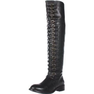 Edelman Womens Pierce Boot,Black Leather,6 M US: Sam Edelman: Shoes