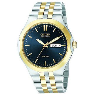 Citizen Mens Eco drive Two tone Stainless Steel Watch