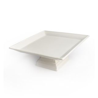 American Atelier Bianca Ivory Square Pedestal Plate Today: $31.59