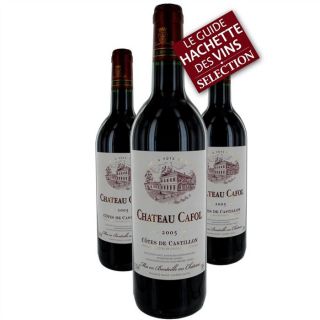 Château Cafol 2005 (caisse de 3 bouteilles)   Achat / Vente VIN ROUGE