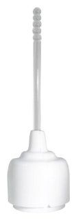 LDR 167 4765WT Tahoe Flange Plunger With Caddy, White  