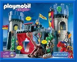  Playmobil Knights Catapult Castle 5738 172 Pc (2003) Toys & Games