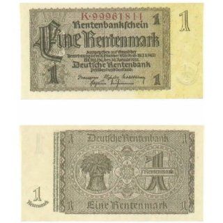 Germany 1937 1 Rentenmark, Pick 173b 