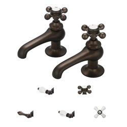 Water Creation Oil Rubbed Bronze Vintage Classic Basin Cocks Lavatory