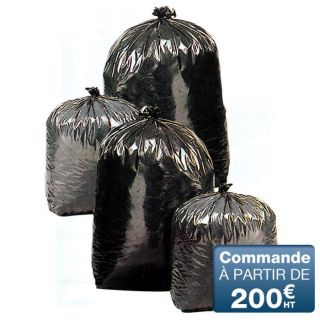 Sac poubelle gris noir 380x1075   Achat / Vente SAC POUBELLE Sac