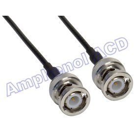 1 ft Amphenol RG174 50 Ohm Coaxial Cable   BNC Male to BNC