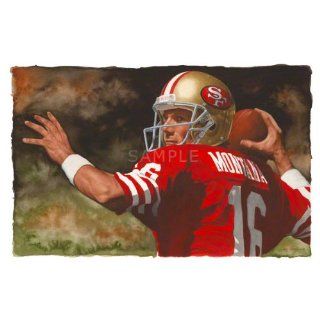 Joe Montana Print San Francisco 49ers Large Canvas Art