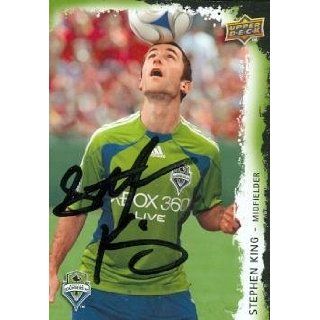 King autographed Soccer trading Card (MLS Soccer) 2009 Upper Deck #181