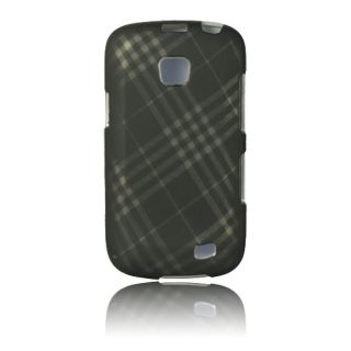 Luxmo Diagonal Checker Rubber Coated Case for Samsung Illusion/ I110