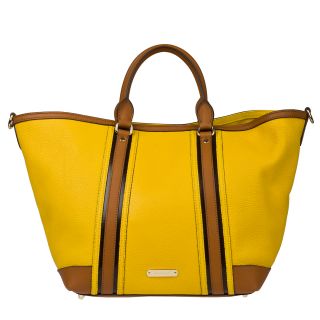Burberry Large Yellow Leather Tote