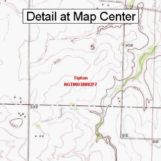 USGS Topographic Quadrangle Map   Tipton, Missouri (Folded