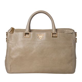 Prada Pistachio Leather Satchel Bag