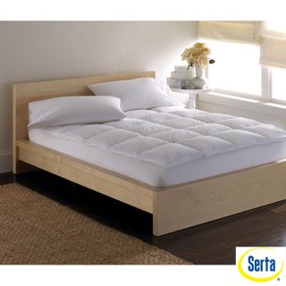 Serta 233 Thread Count California King size 2 inch Gusset Fiber Bed