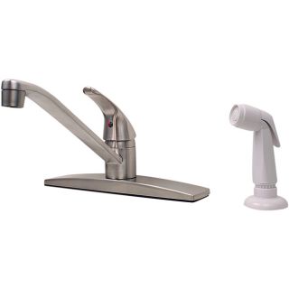 Price Pfister Single handle Stainless Steel Kitchen Faucet with Spray