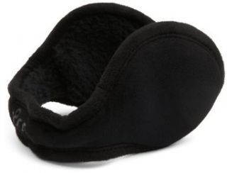 180s Mens Metro Suede Ear Warmer,Black,One Size Clothing