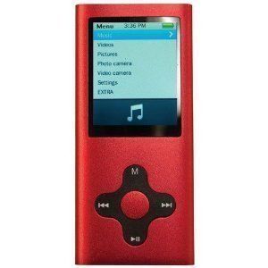 180 G2 RD 180G2 4GB  MUSIC & VIDEO PLAYER (RED) (ECLIPSE 180 G2 RD