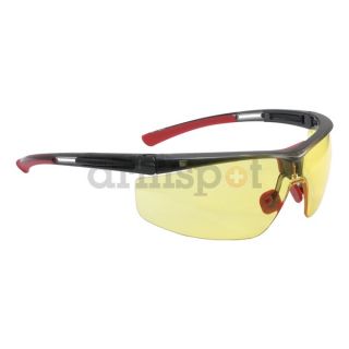 North By Honeywell T5900WTKA Safety Glasses, Amber Lens, Half Frame
