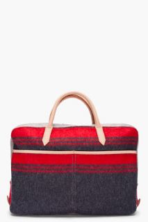 Shipley & Halmos Charcoal Wool Atlantic Briefcase for men
