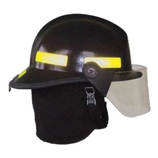 Fire Dex 911H714 Fire Helmet, Black, Modern