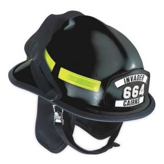 Cairns C MOD E1D2A2200 Fire Helmet, Black, Modern