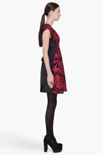 Marc Jacobs Red Metallic Paisley Lindsay Dress for women