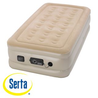 Serta Raised Twin size Airbed with NeverFlat AC Pump Today $124.99 4