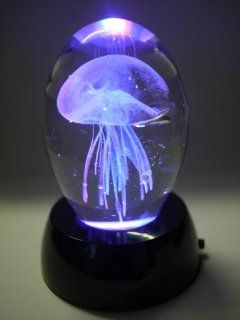 Valentine Special Glass Jellyfish Paperweight 3.75
