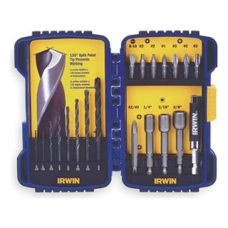 Irwin 357020 Drill And Drive Set, 1/4 In, Drills, 20 Pc Be the first