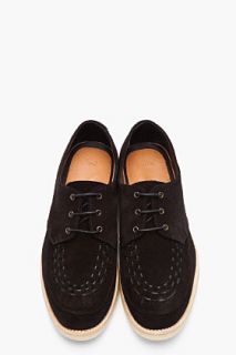 Paul Smith  Black Suede Lux Charme Creepers for men
