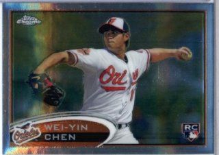 2012 Topps Chrome Baseball #188 Wei Yin Chen RC Baltimore