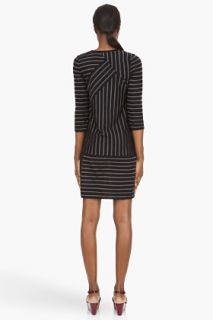 Marc By Marc Jacobs Black Smith Stripe Dress for women