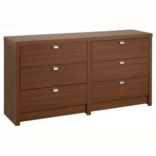 Valhalla Designer Series Medium Brown Walnut 6 Drawer Dresser Today $