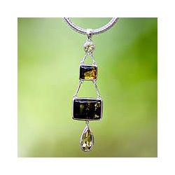  Amber Dangle Necklace (Indonesia) Today: $117.99