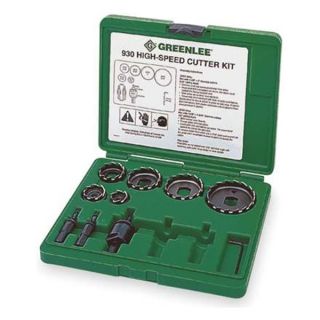 Greenlee 930 Hole Cutter Kit, 9 PC