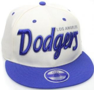 Los Angeles Dodgers LA Flat Bill Script Style Snapback Hat