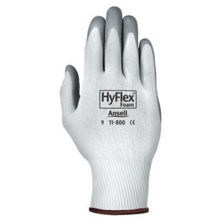 Ansell 11 800 7 Coated Gloves, Palm, S, Gray/White, PR
