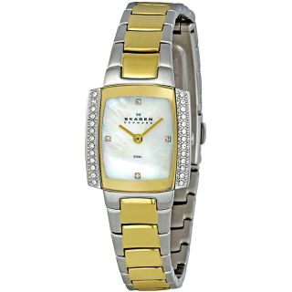 Skagen Womens Watch 688SGX Gold Stainless Steel Bracelet and Mother