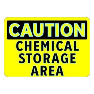 Brady 102458 Caution Sign, 7 x 10In, BK/YEL, ENG, Text