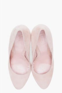 Alexander McQueen Pale Pink Suede Pumps for women