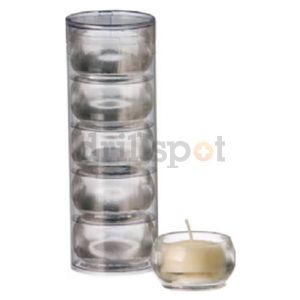 Candle Lite 1937130 Clear Tea Light Tube