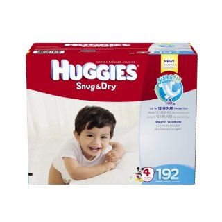 Diapers, Size 4, Economy Plus Pack, 192 Count