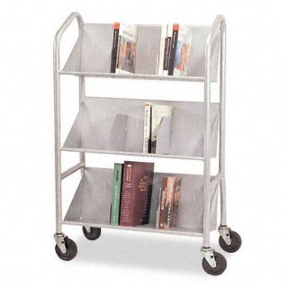 Buddy Products Sloped Book Cart