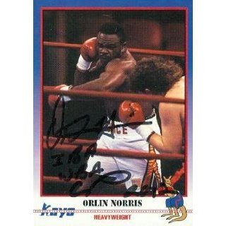  Orlin Norris autographed Boxing Card (1991 Kayo #193) Collectibles