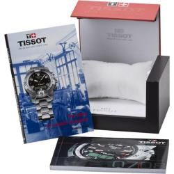 Tissot Mens Veloci T Automatic White Rubber Strap Chronograph Watch