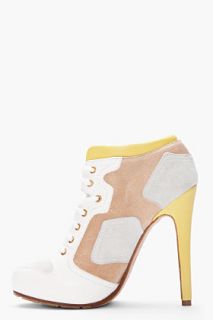McQ Alexander McQueen White Sport Shoe High heeled Boots for women
