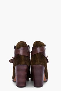 Rag & Bone Olive Suede Harrow Boots for women