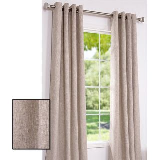 Oatmeal Cotton Linen 120 inch Grommet Curtain Panel