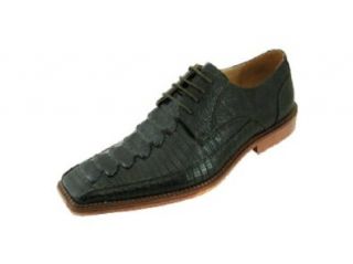 Exotic Alligator Tail and Hornback Style M0820  Olive 195 Shoes