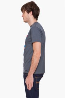Kidrobot Charcoal Dunny Drip T shirt for men
