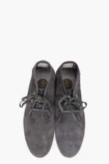 G Star Dark Grey Suede Spin Shoes for men